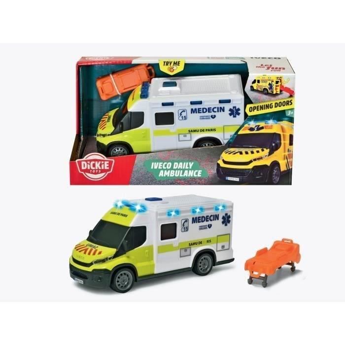 Samu ambulance - Dickie - IVECO Daily - Freewheel - Sound and light effects