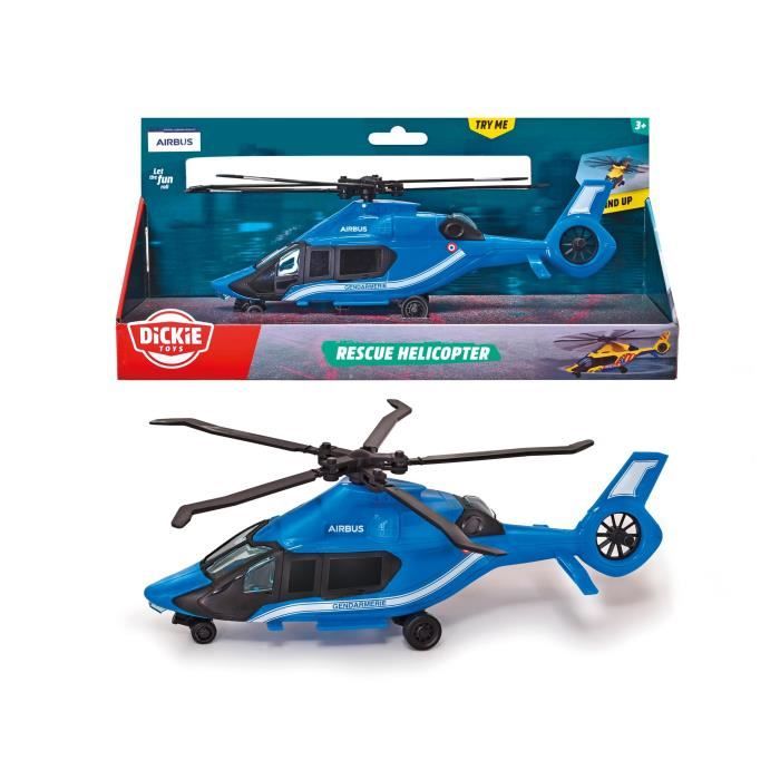 Airbus Gendarmerie Helicopter 23cm - Dickie - Free Wheels - Blue - Mixed - From 3 Years