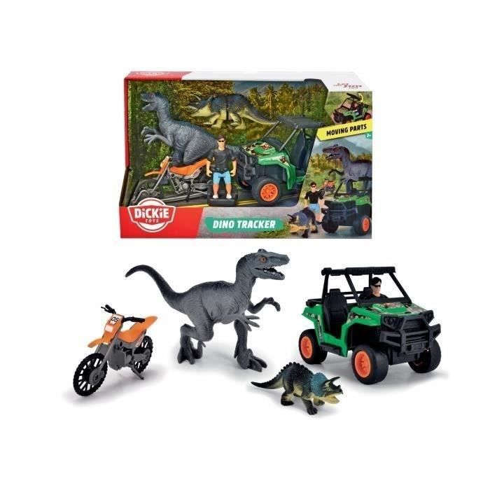 Dinosaur Hunter Box - Dickie - 1 Articulated Figure and 2 Dinosaurs Included
