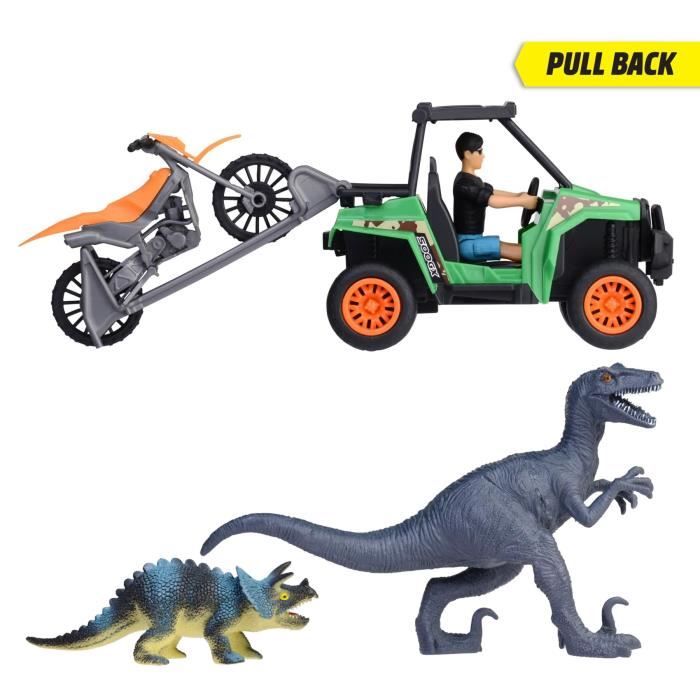Dinosaur Hunter Box - Dickie - 1 Articulated Figure and 2 Dinosaurs Included
