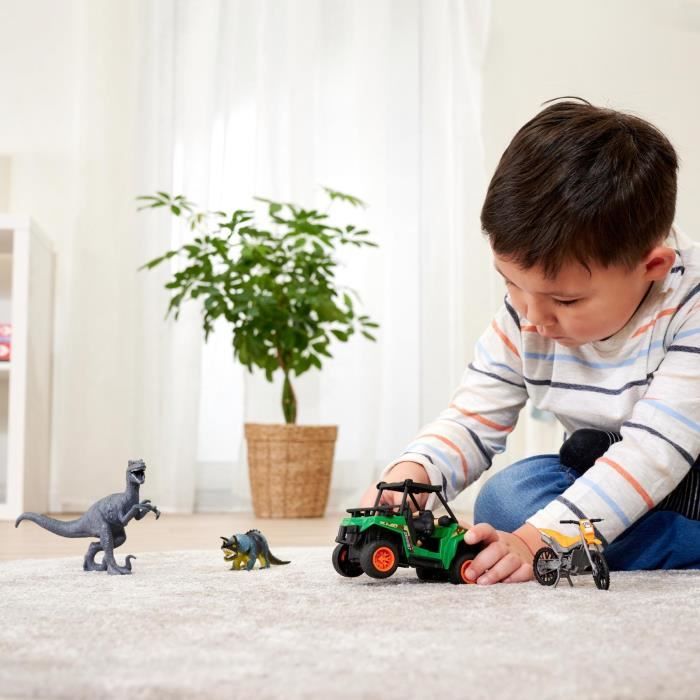 Dinosaur Hunter Box - Dickie - 1 Articulated Figure and 2 Dinosaurs Included