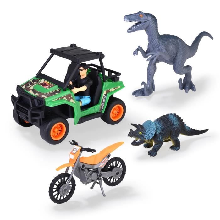 Dinosaur Hunter Box - Dickie - 1 Articulated Figure and 2 Dinosaurs Included