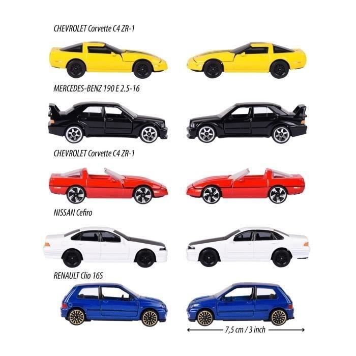 Set of 5 Majorette Youngster 1990s freewheel cars