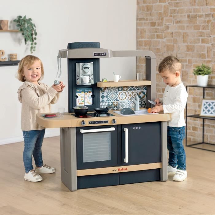 Smoby Tefal scalable kitchen - For children aged 3 - With removable plinths - 31 accessories included