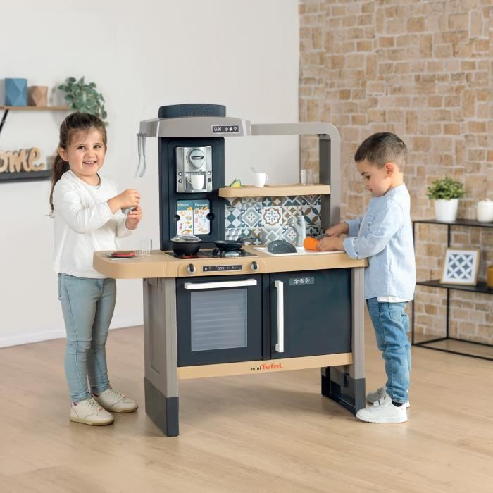 Smoby Tefal scalable kitchen - For children aged 3 - With removable plinths - 31 accessories included