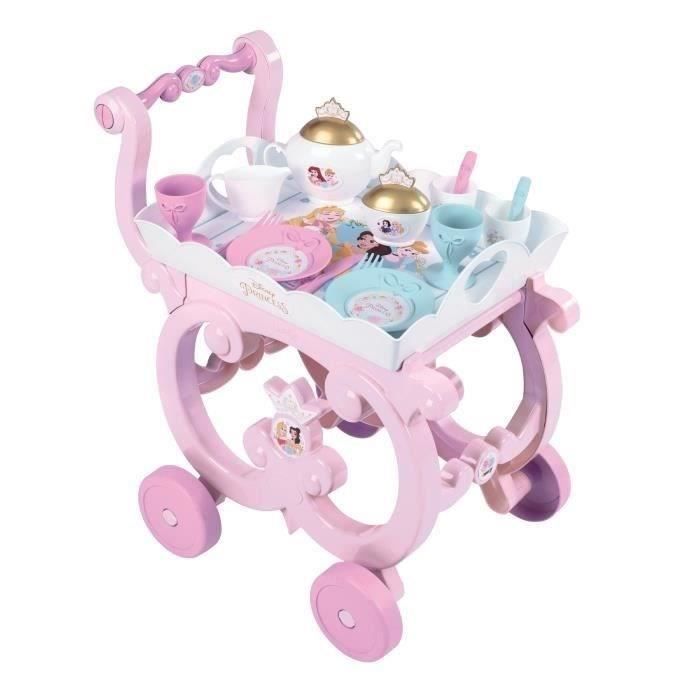 Disney Princess XL Serving Trolley - Smoby - Unisex - Pink - 17 accessories included - Child - From 3 Years Old