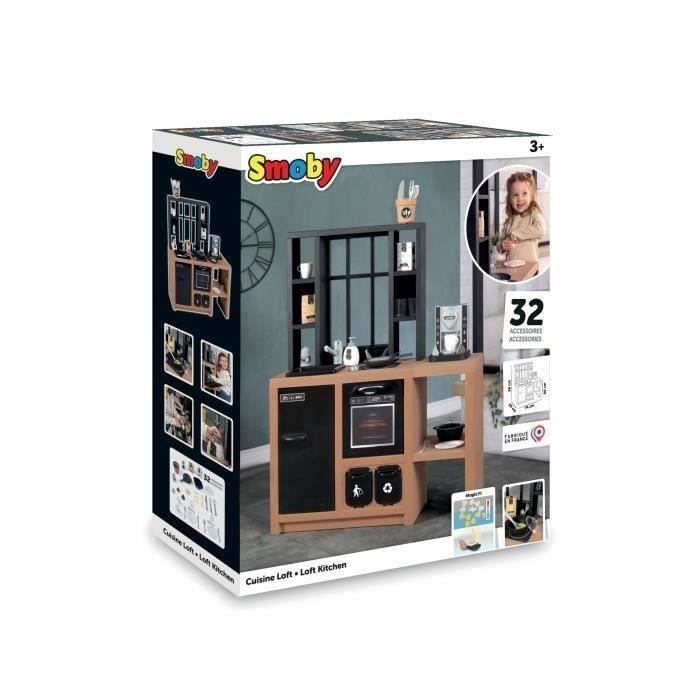 Smoby - Loft Kitchen - 32 Accessories - From 3 Years