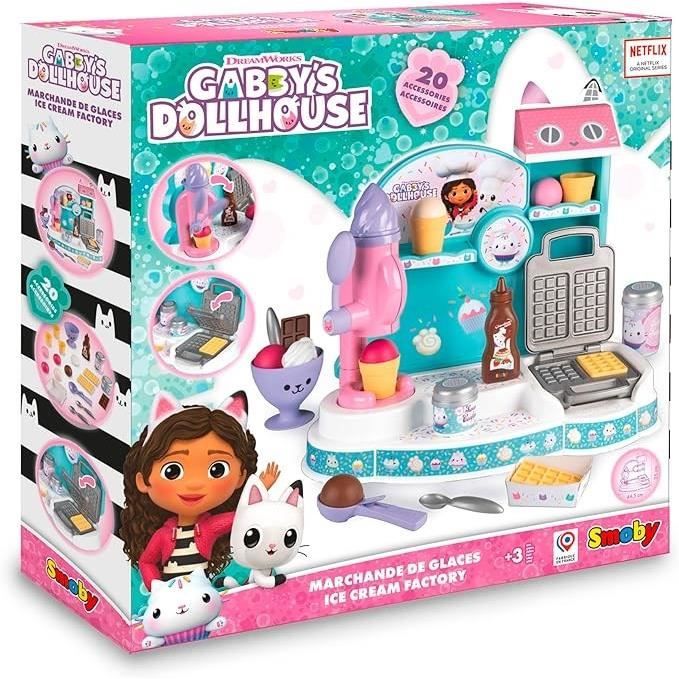 Gabby and the Magic House - Ice Cream Seller - Smoby - 20 Accessories - Made in France