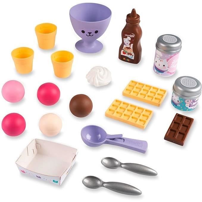 Gabby and the Magic House - Ice Cream Seller - Smoby - 20 Accessories - Made in France