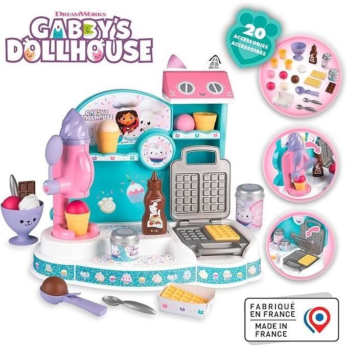 Gabby and the Magic House - Ice Cream Seller - Smoby - 20 Accessories - Made in France