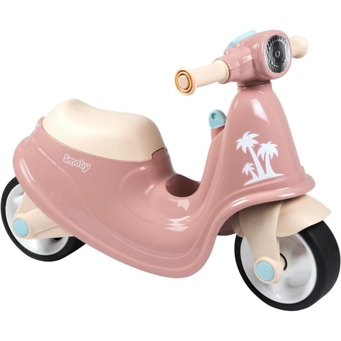 Smoby - Pink scooter carrier - Toy box - Silent wheels From 2 years old