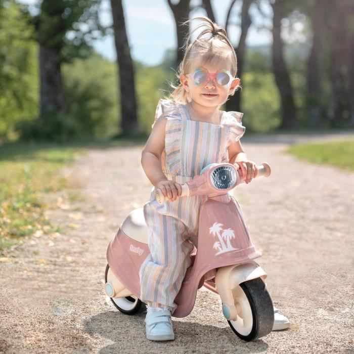 Smoby - Pink scooter carrier - Toy box - Silent wheels From 2 years old