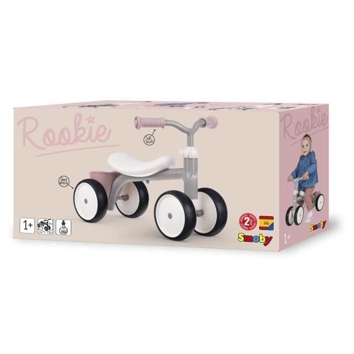 Rookie Pink metal carrier for children aged 12 months - Smoby