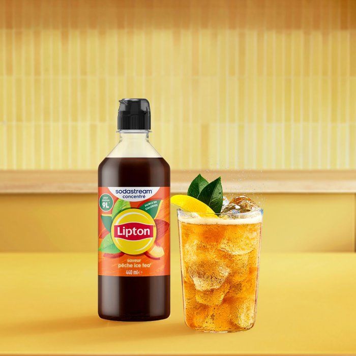 SODASTREAM Concentrates - Pack of 6 Lipton Ice Tea Concentrates - Up to 54L of drinks - 440 ml