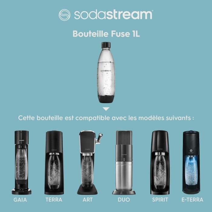 1L Fuse Metal Dishwasher Bottle - SODASTREAM