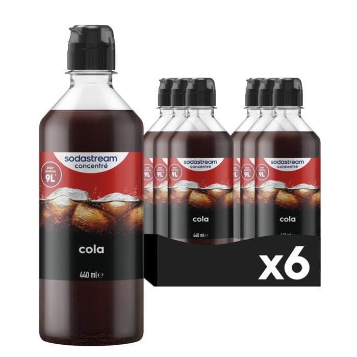 Sodastream - Pack of 6 COLA concentrates - 440ml