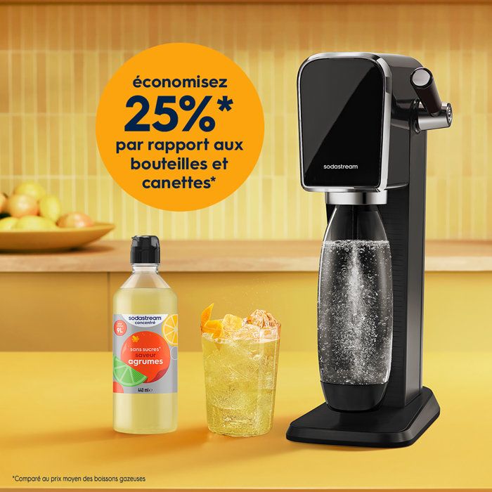 SODASTREAM Concentrates - Pack of 6 Sugar-Free Citrus Concentrates - Up to 54L of Drinks - 440 ml