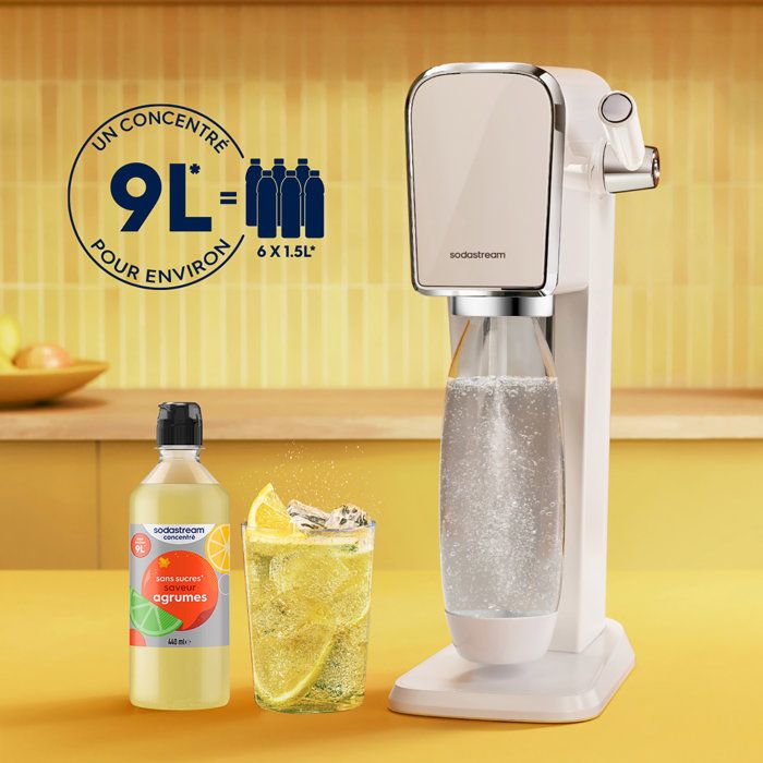 SODASTREAM Concentrates - Pack of 6 Sugar-Free Citrus Concentrates - Up to 54L of Drinks - 440 ml