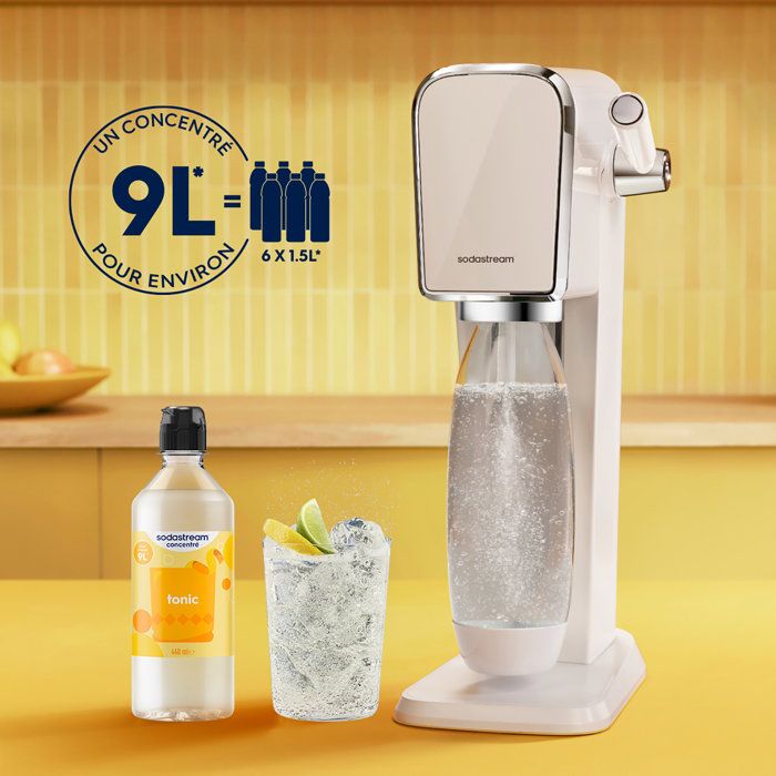 SODASTREAM Concentrates - Pack of 6 Tonic Concentrates - Up to 54L of drinks - 440 ml