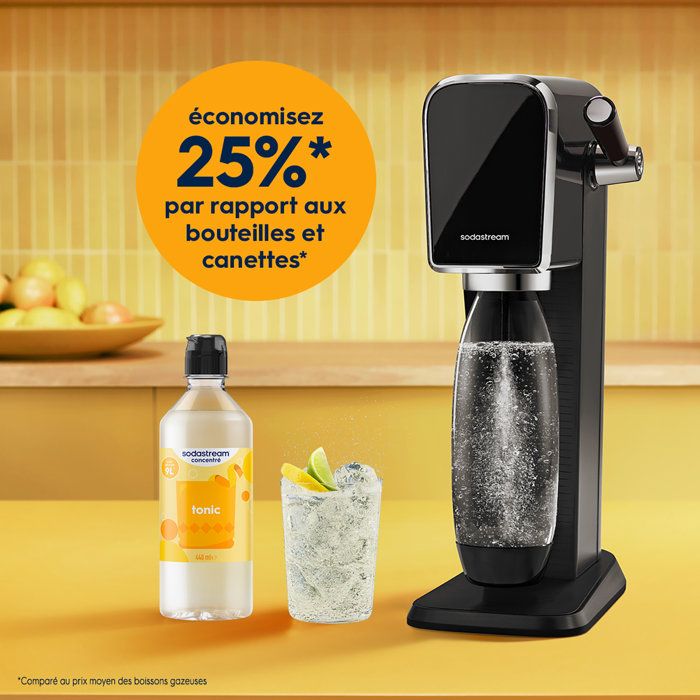 SODASTREAM Concentrates - Pack of 6 Tonic Concentrates - Up to 54L of drinks - 440 ml