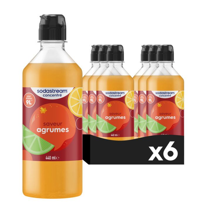Sodastream - Pack of 6 CITRUS concentrates - 440ml