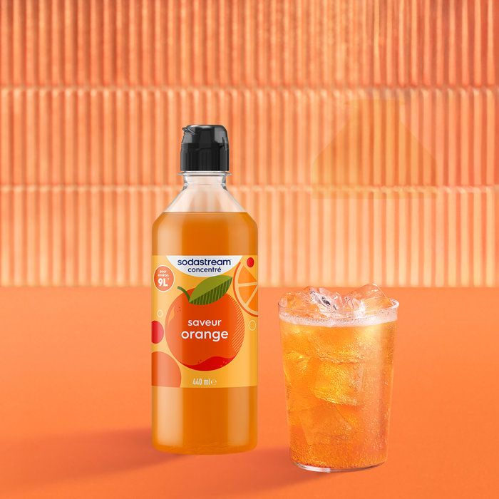 SODASTREAM Concentrates - Pack of 6 Orange Concentrates - Up to 54L of Drinks - 440 ml