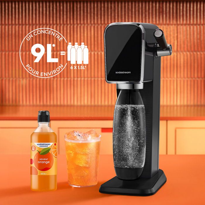 SODASTREAM Concentrates - Pack of 6 Orange Concentrates - Up to 54L of Drinks - 440 ml