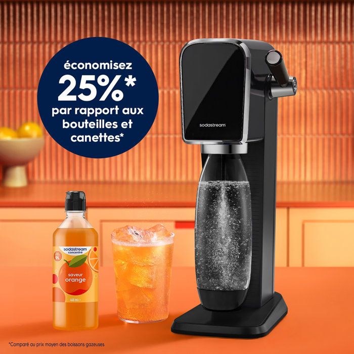 SODASTREAM Concentrates - Pack of 6 Orange Concentrates - Up to 54L of Drinks - 440 ml