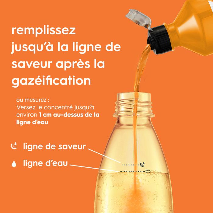 SODASTREAM Concentrates - Pack of 6 Orange Concentrates - Up to 54L of Drinks - 440 ml