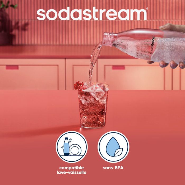 SODASTREAM Bottles - Fuse Limited Edition - Pack of 3 1L bottles - PFAS-free