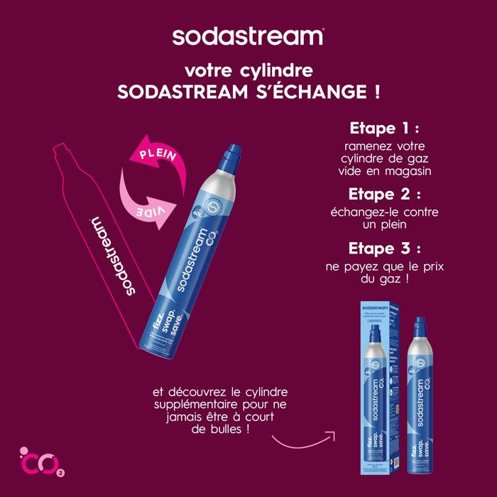Sodastream 3019330 - Original CO² 60L additional cylinder