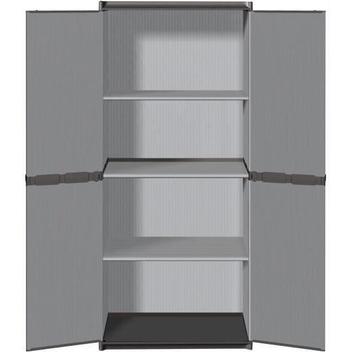 TOOD High Resin Storage Cabinet 3 Shelves