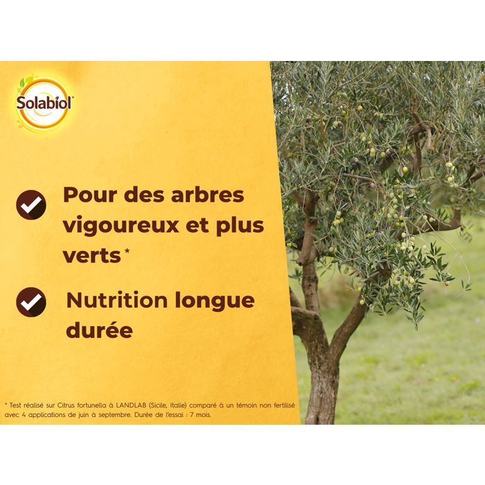 Solabiol solivy750 olive and figurative fertilizers 750 g, usable in organic farming