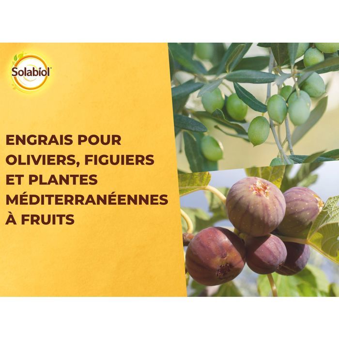 Solabiol solivy750 olive and figurative fertilizers 750 g, usable in organic farming