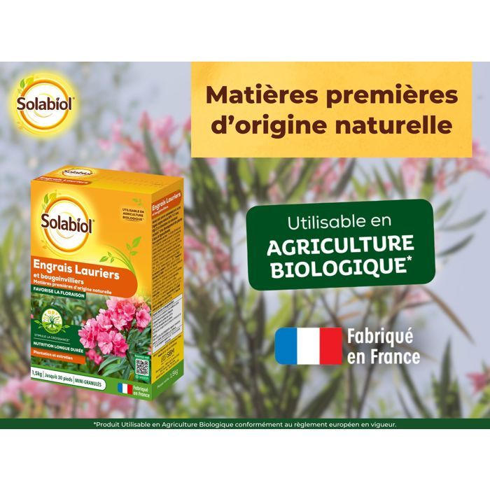 SOLABIOL SOLAURY15 Laurel And Bougainvillea Fertilizer - 1.5 Kg