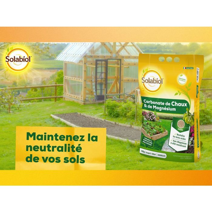 Solabiol Sochaux10 Lime and Magnesium Carbonate 10kg, efficient