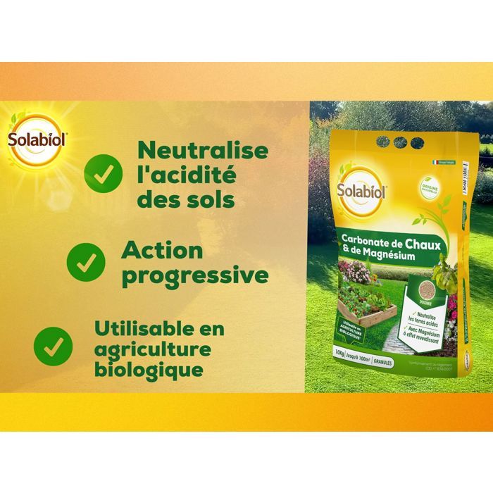 Solabiol Sochaux10 Lime and Magnesium Carbonate 10kg, efficient