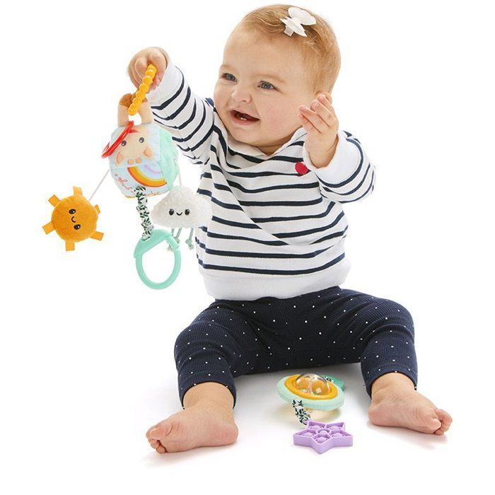 Jouets d'éveil a suspendre - SOPHIE LA GIRAFE - Duo sensoriel - Multi-activités - Accroche facile