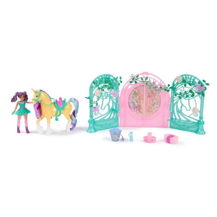 SPIN MASTER PLAYSET MINI DOLL AVA AND LEAF COLOR REVEAL Unicorn Academy