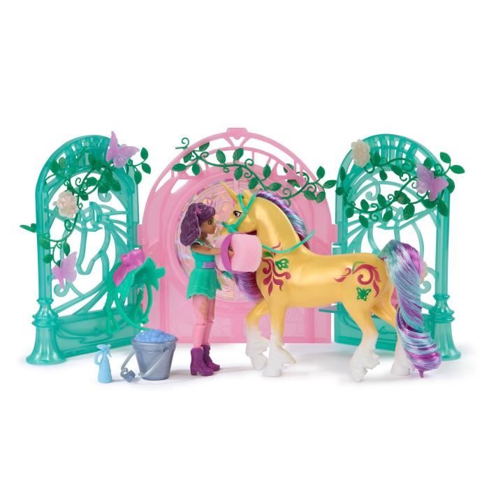 SPIN MASTER PLAYSET MINI DOLL AVA AND LEAF COLOR REVEAL Unicorn Academy