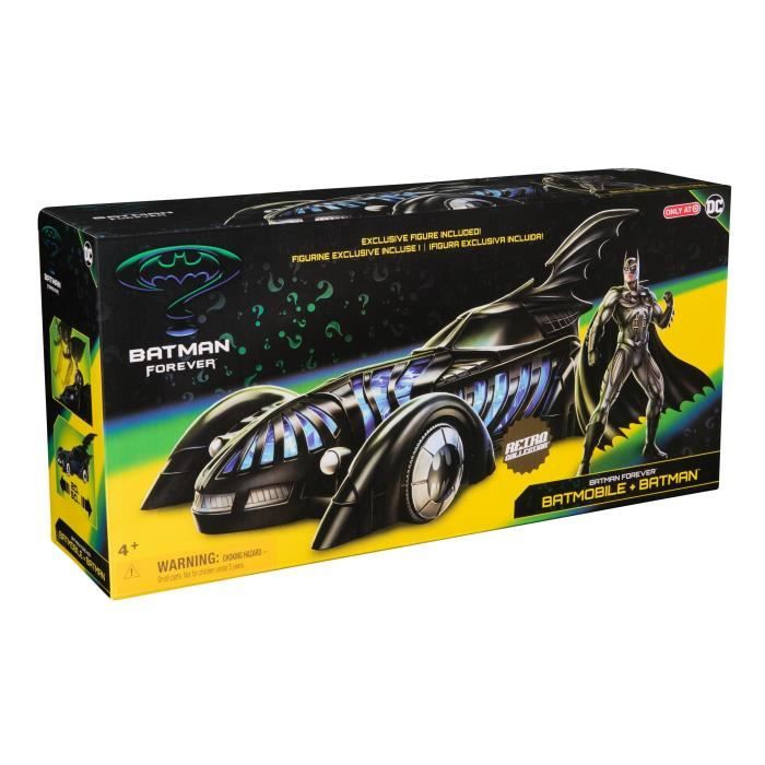 SPIN MASTER PACK BATMOBILE + BATMAN FOREVER FIGURINE DC Retro Collection