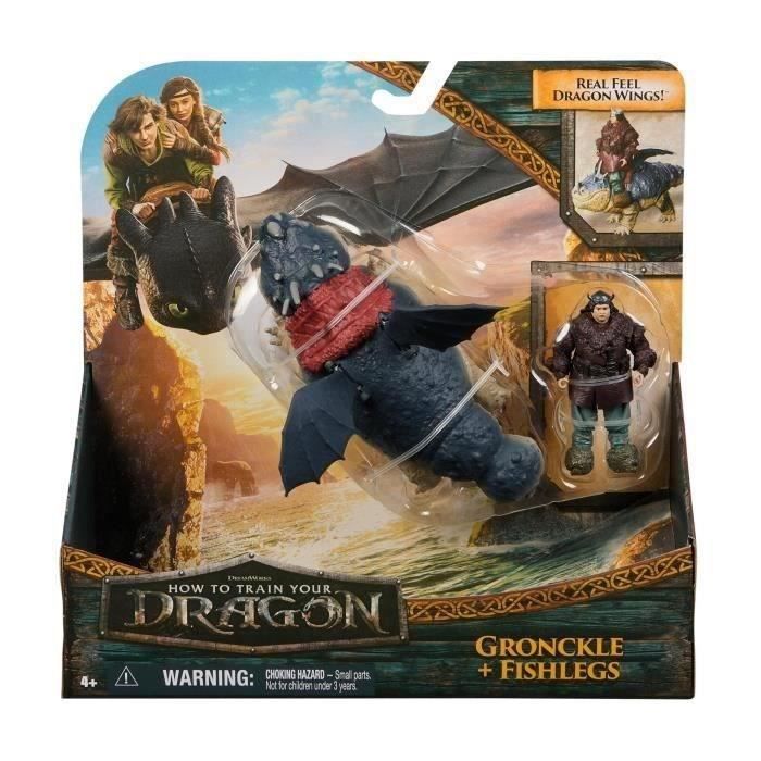 SPIN MASTER PACK DRAGON AND VIKING 25 CM GRONK Dragons Movie