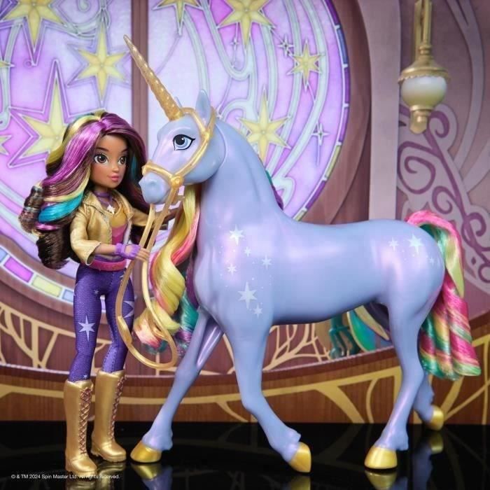 SPIN MASTER UNICORN WITH FUNCTIONS 28 CM WILDSTAR + 24 CM Unicorn Academy DOLL