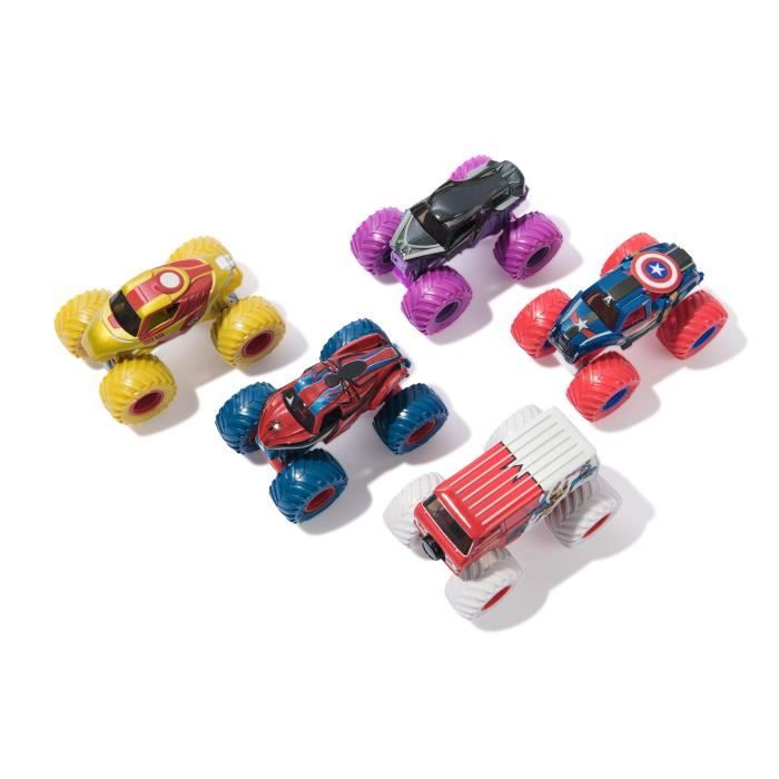 SPIN MASTER 5 VEHICLE PACK MARVEL DIE-CAST 1:64 Monster Jam