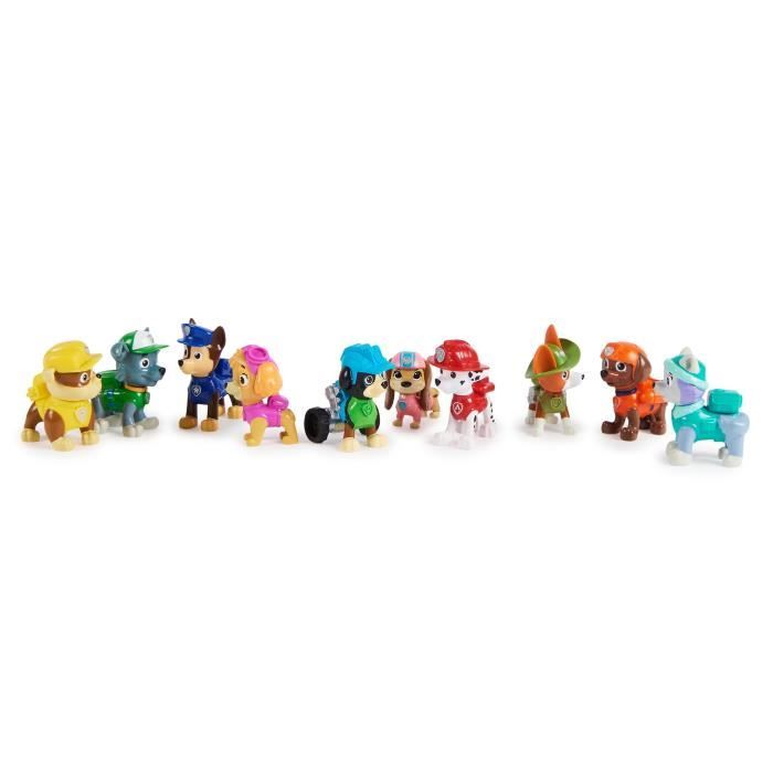 La Pat 'Patrouille - Multipack 10 figurines - 10th birthday La Pat' Patrol - Of 3 years