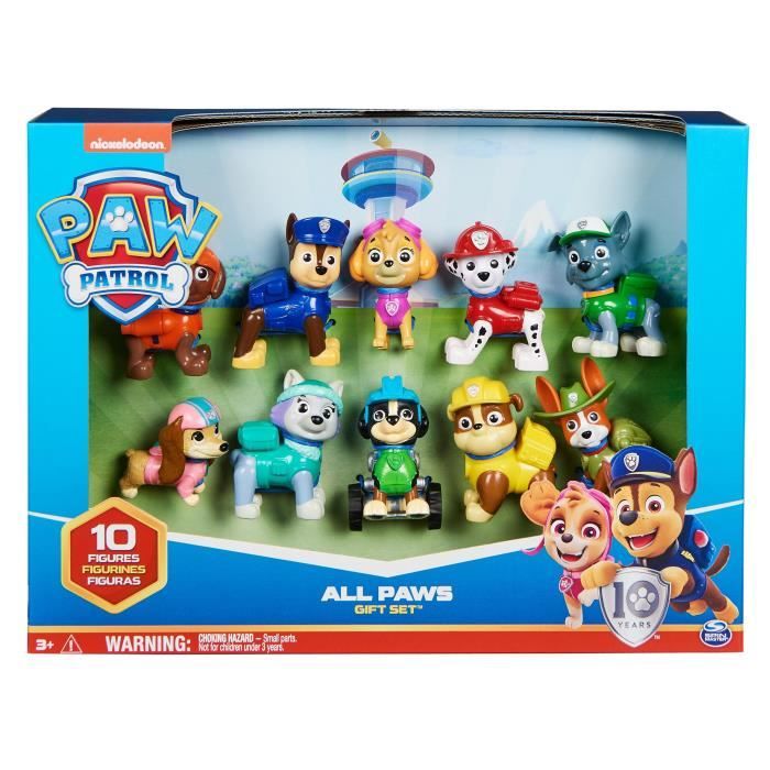 La Pat 'Patrouille - Multipack 10 figurines - 10th birthday La Pat' Patrol - Of 3 years