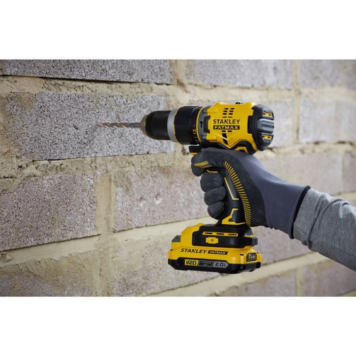 Stanley - V20 Impact drill driver 80 Nm BRUSHLESS - Lithium 18V - 2 4A batteries - SFMCD721M2K-QW
