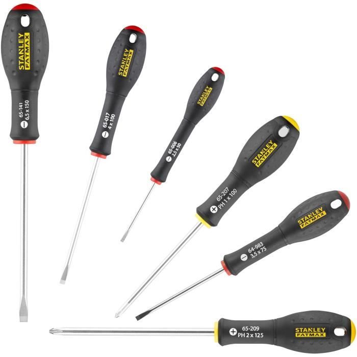 7 Piece Screwdriver Set - STANLEY FATMAX - FMHT0-62627 - Electrician + Mechanic + Phillips
