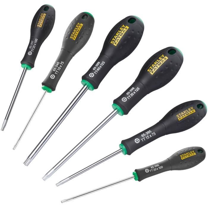Set of 6 Screwdrivers - STANLEY FATMAX - 0-65-099 - Tamper Torx