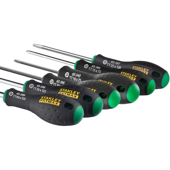 Set of 6 Screwdrivers - STANLEY FATMAX - 0-65-099 - Tamper Torx